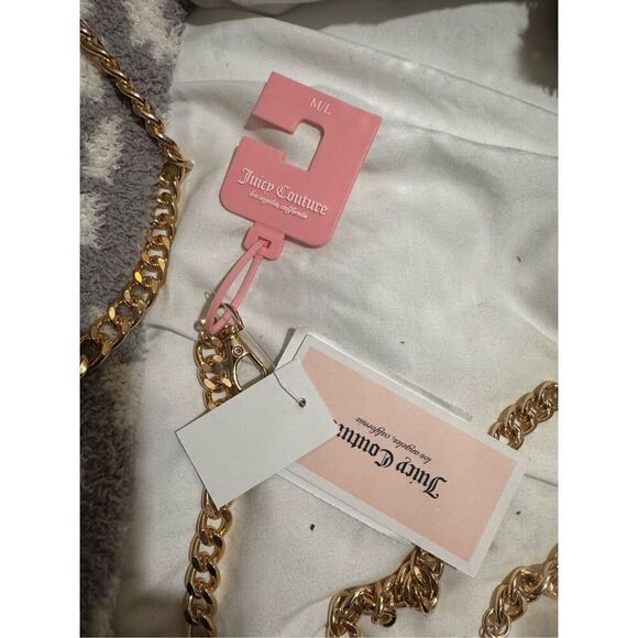 JUICY COUTURE gold pave rhinestone CHAIN BELT MED/LARGE or L/XL nwt trendy main image 7